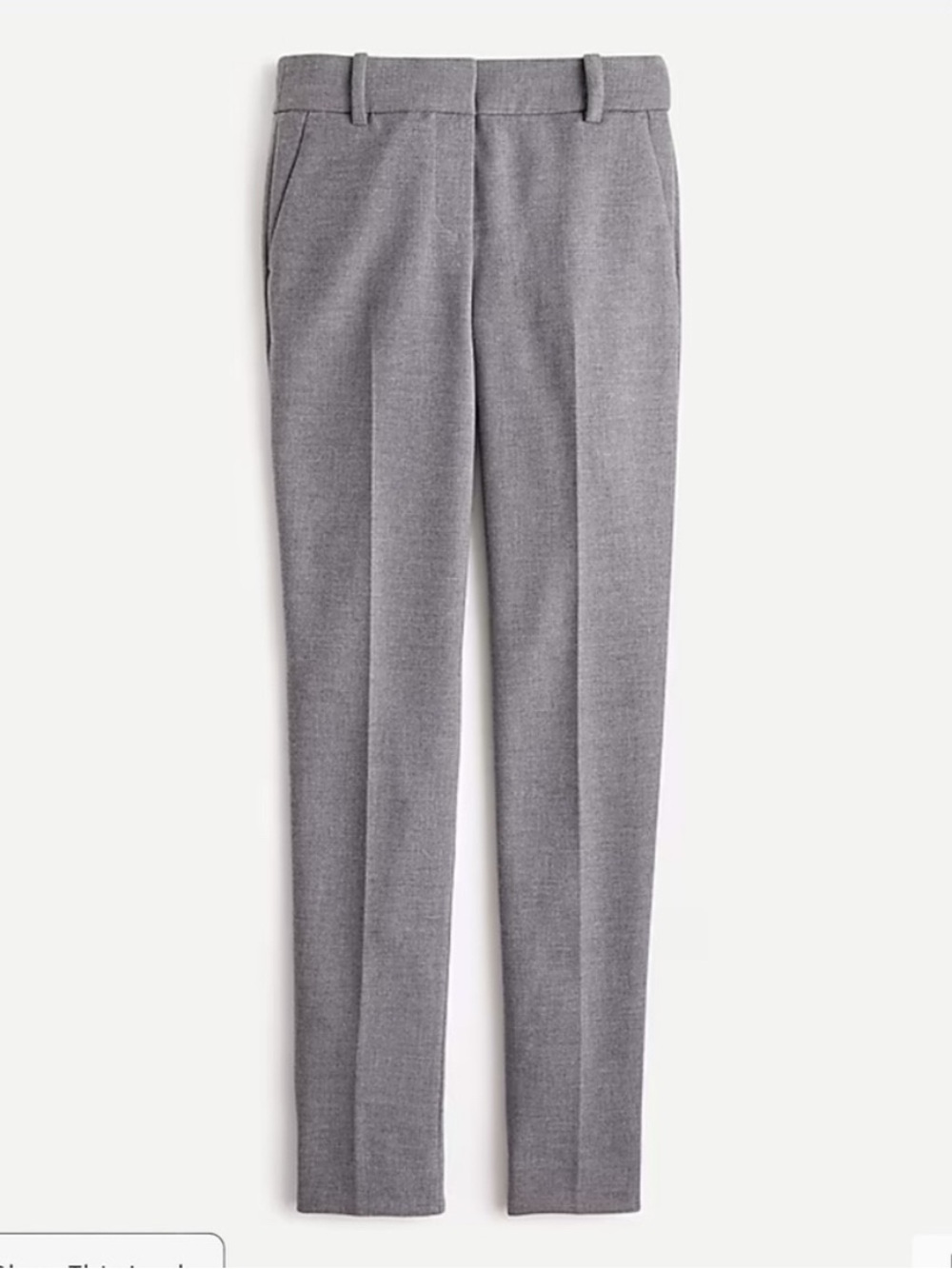 NWT J. Crew Cameron Pant 4 Season Stretch Size 16 Tall Long Gray Dress Pants